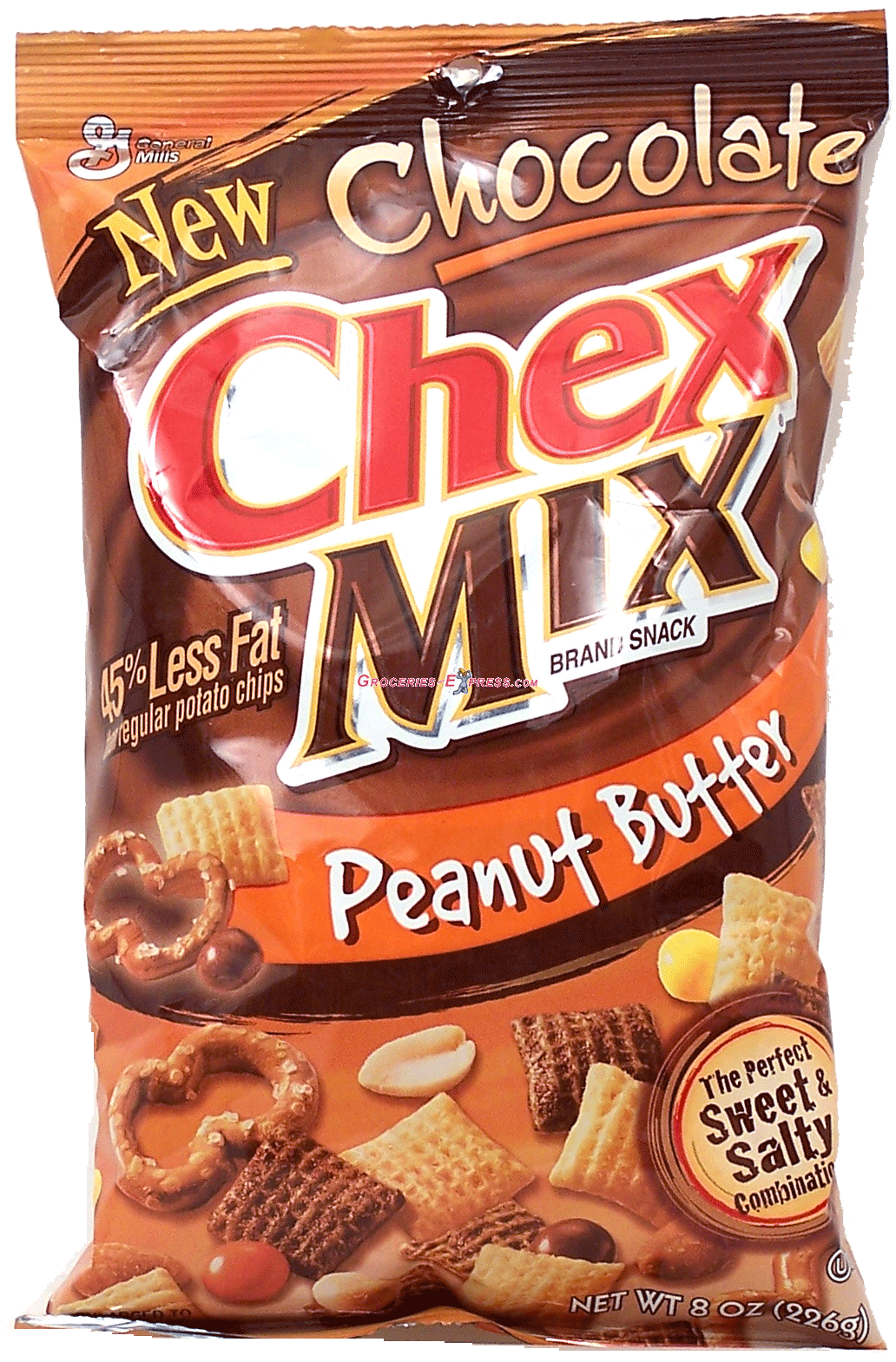 Chex Mix chocolate peanut butter brand snack, sweet & salty Full-Size Picture